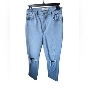 Abercrombie & Fitch Curve Love Ankle Straight Ultra High Rise Jeans Size 29/8